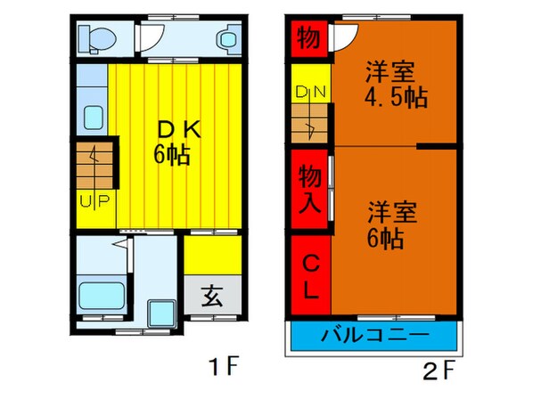 八雲北町1丁目貸家の物件間取画像